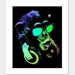 Monkey DJ Posters and Art